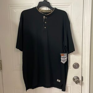 RealTree Henley L NWT Black